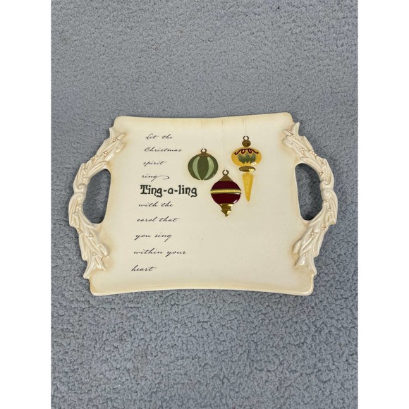 Grasslands Road Christmas Ting-a-Ling Plate Cookie Plate - Picture 1 of 7